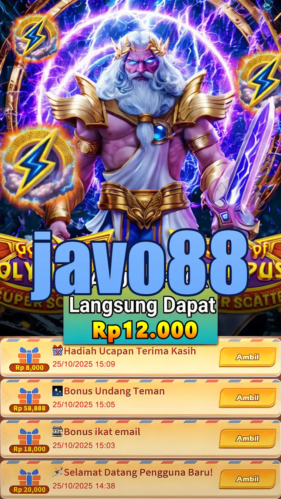 javo88 Tangkapan Layar - APK Resmi
